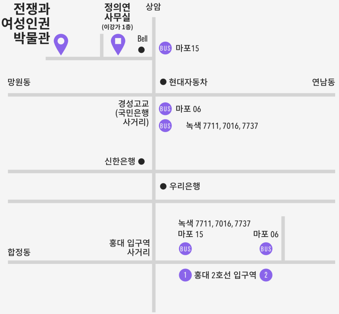 전쟁과여성인권박물관 찾아오시는 길